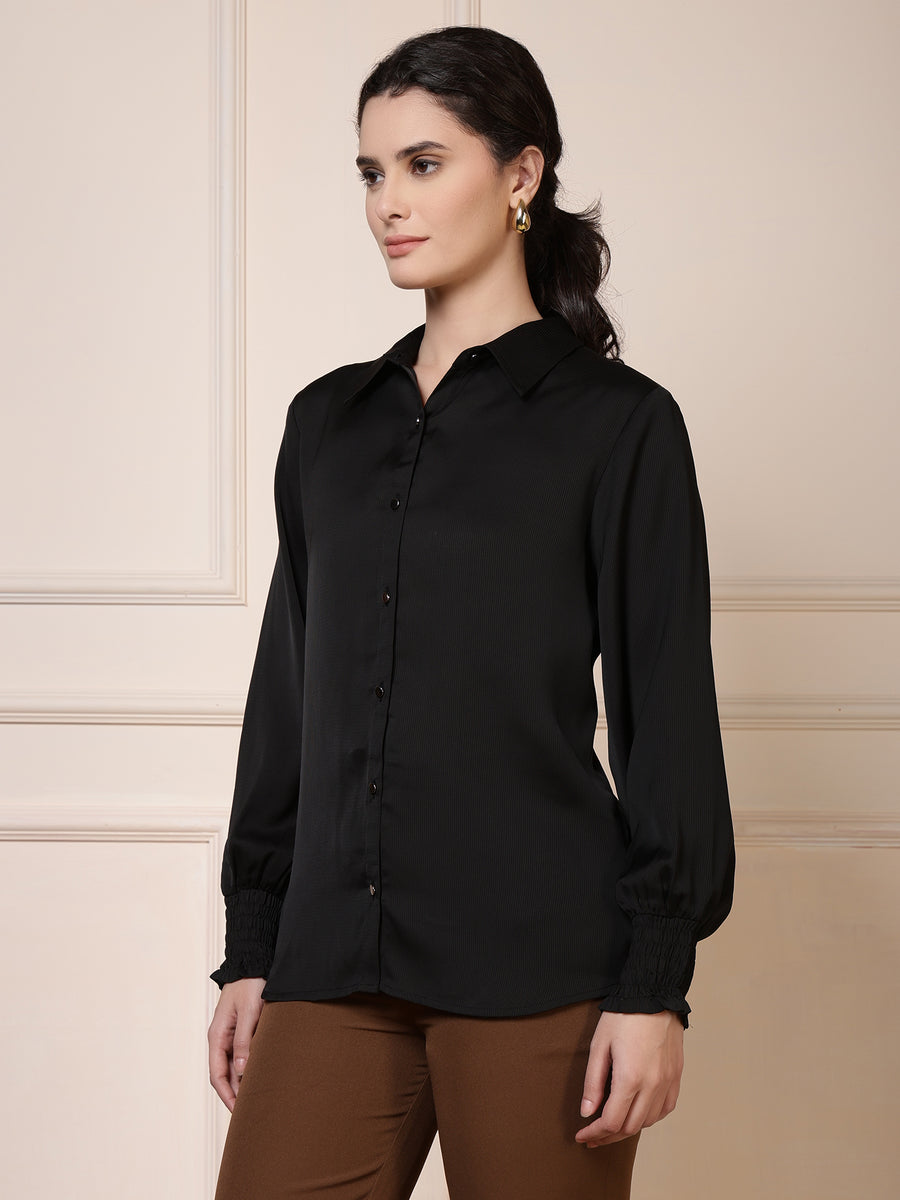 Women Black Formal Top