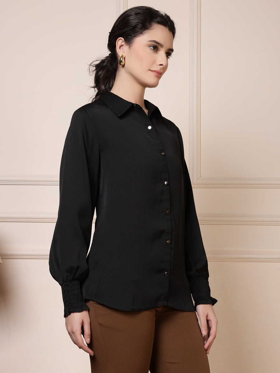 Women Black Formal Top