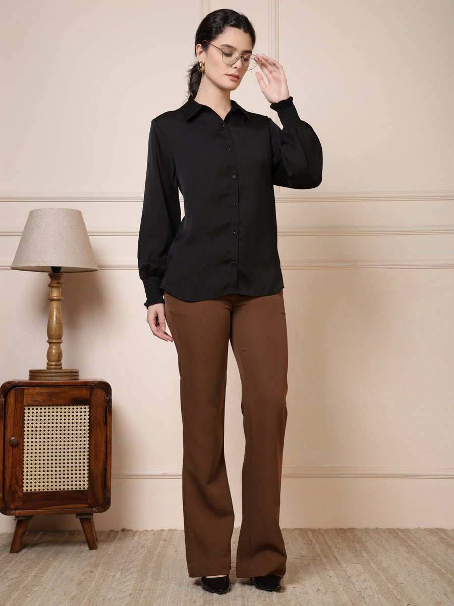 Women Black Formal Top