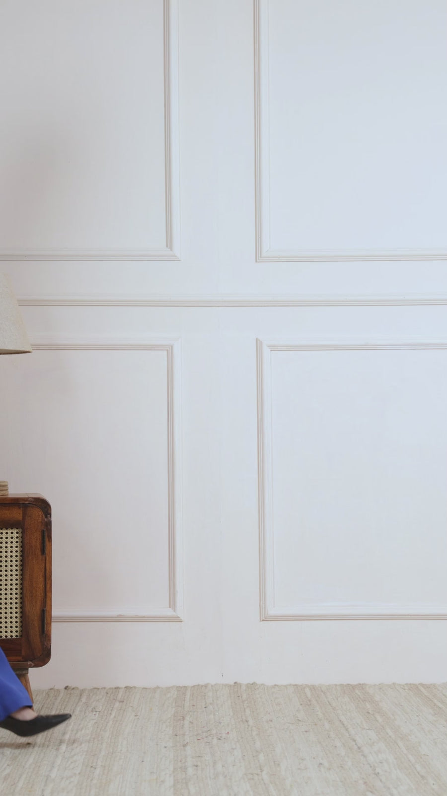 Royal Blue Single-Breasted Coat for Women