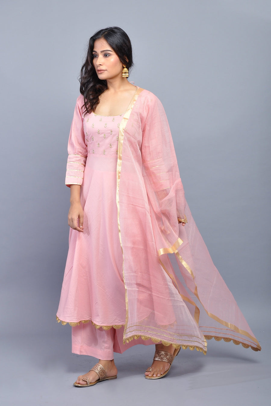 Cotton Anarkali Suit/Kurta