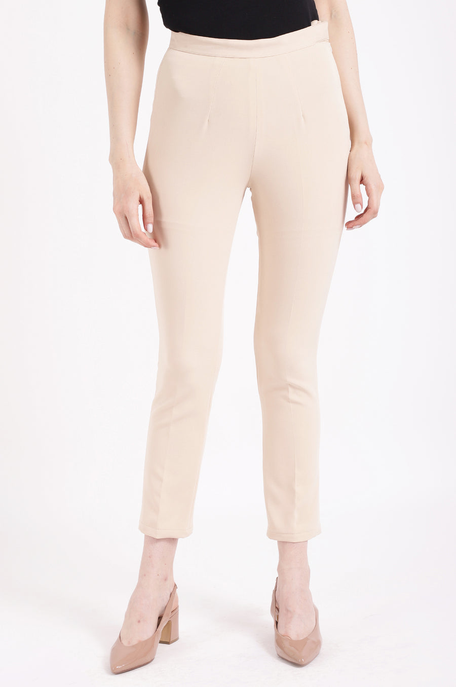 Camel-coloured  trousers