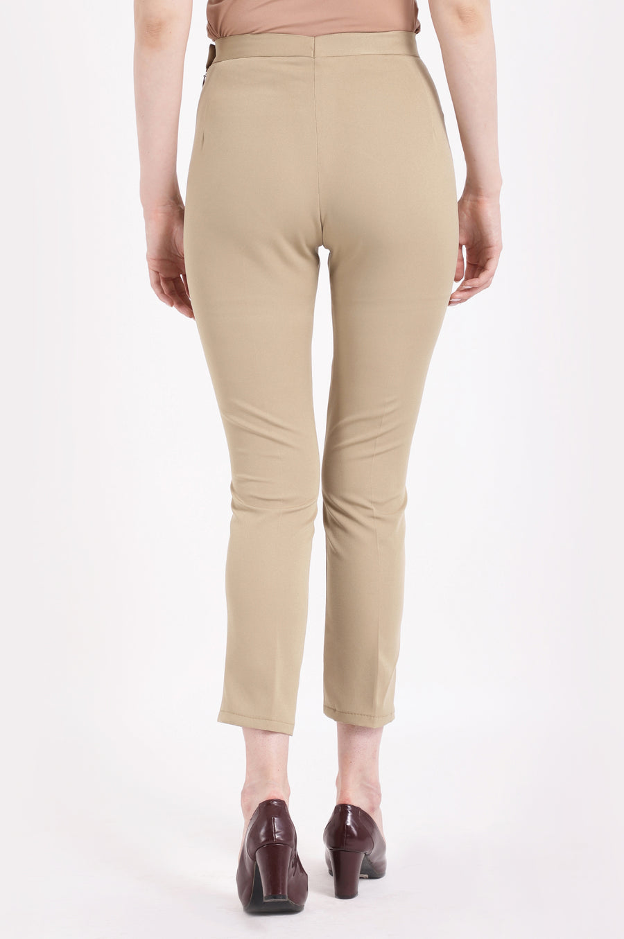 Beige-coloured  trousers